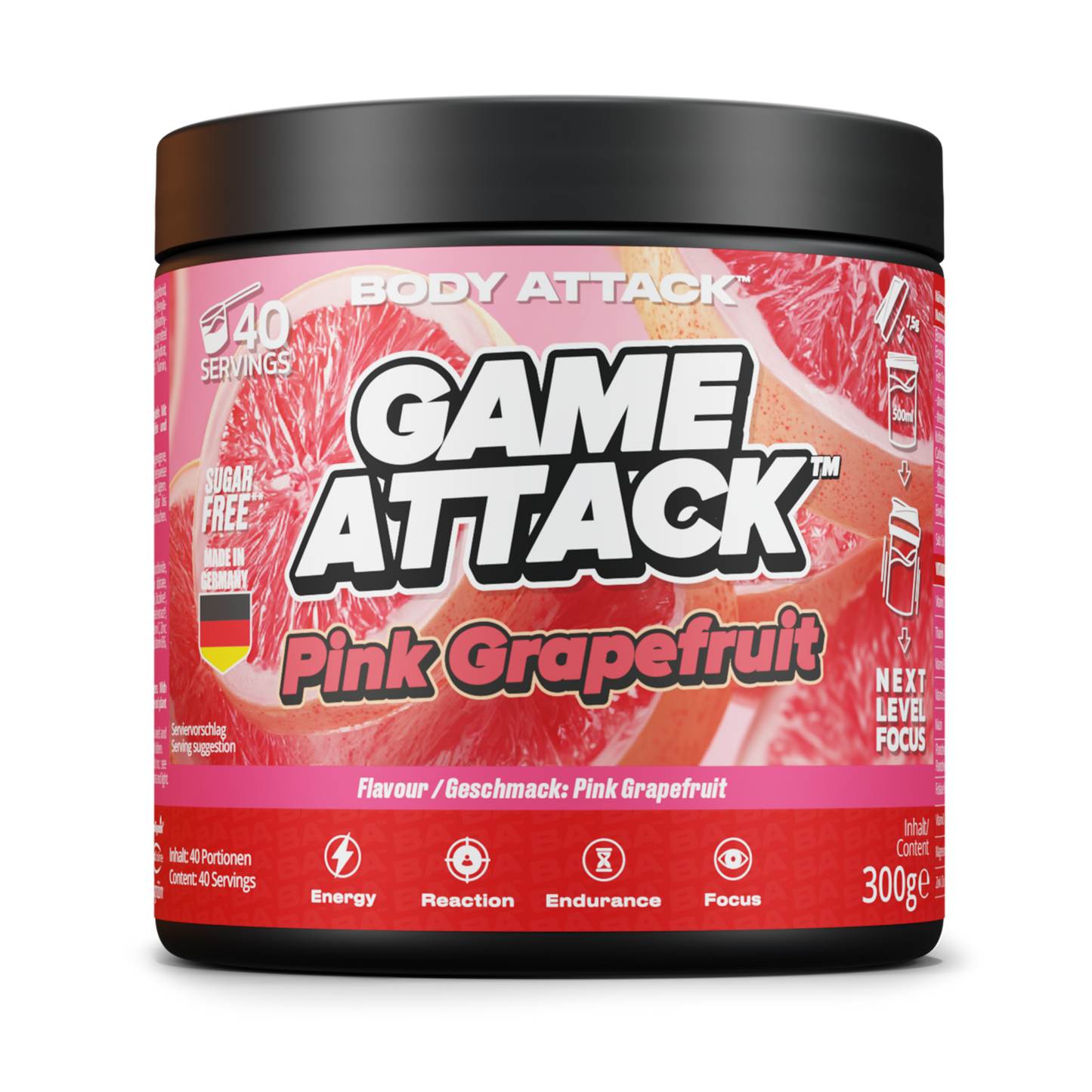 Game Attack Gaming Booster - Pink Grapefruit