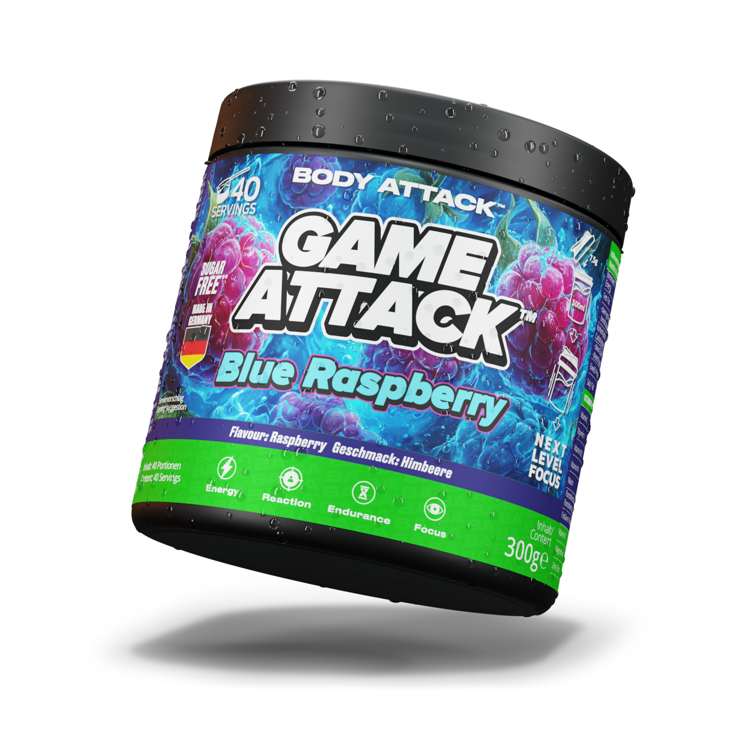 Game Attack Gaming Booster - Blue Raspberry