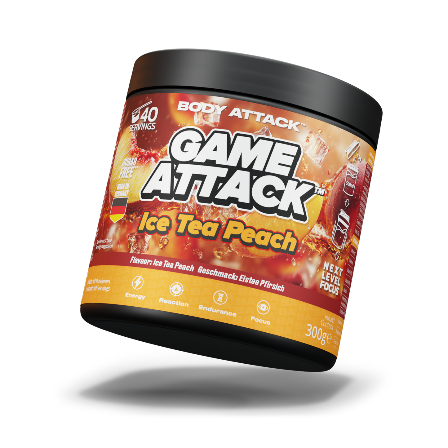 Game Attack Gaming Booster - Ice Tea Peach
