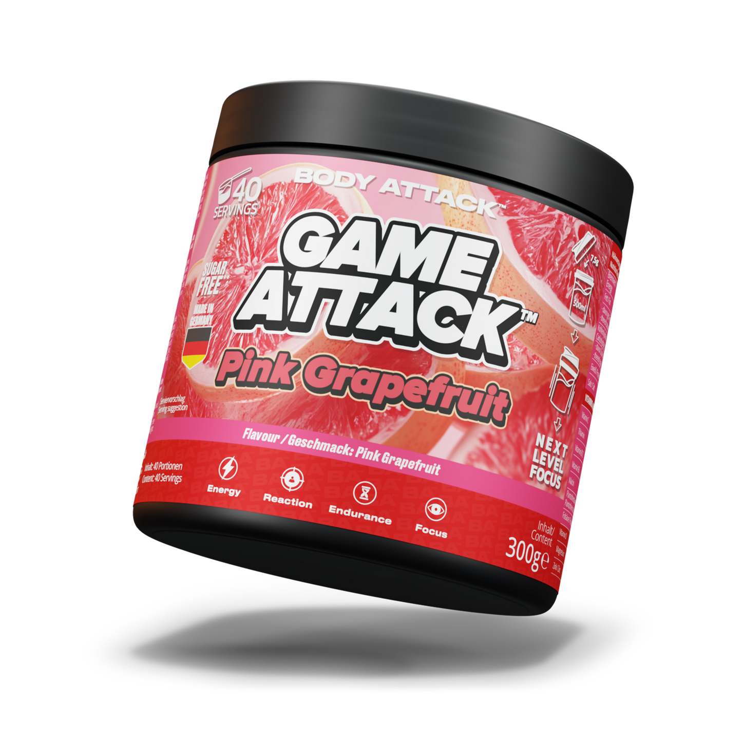 Game Attack Gaming Booster - Pink Grapefruit