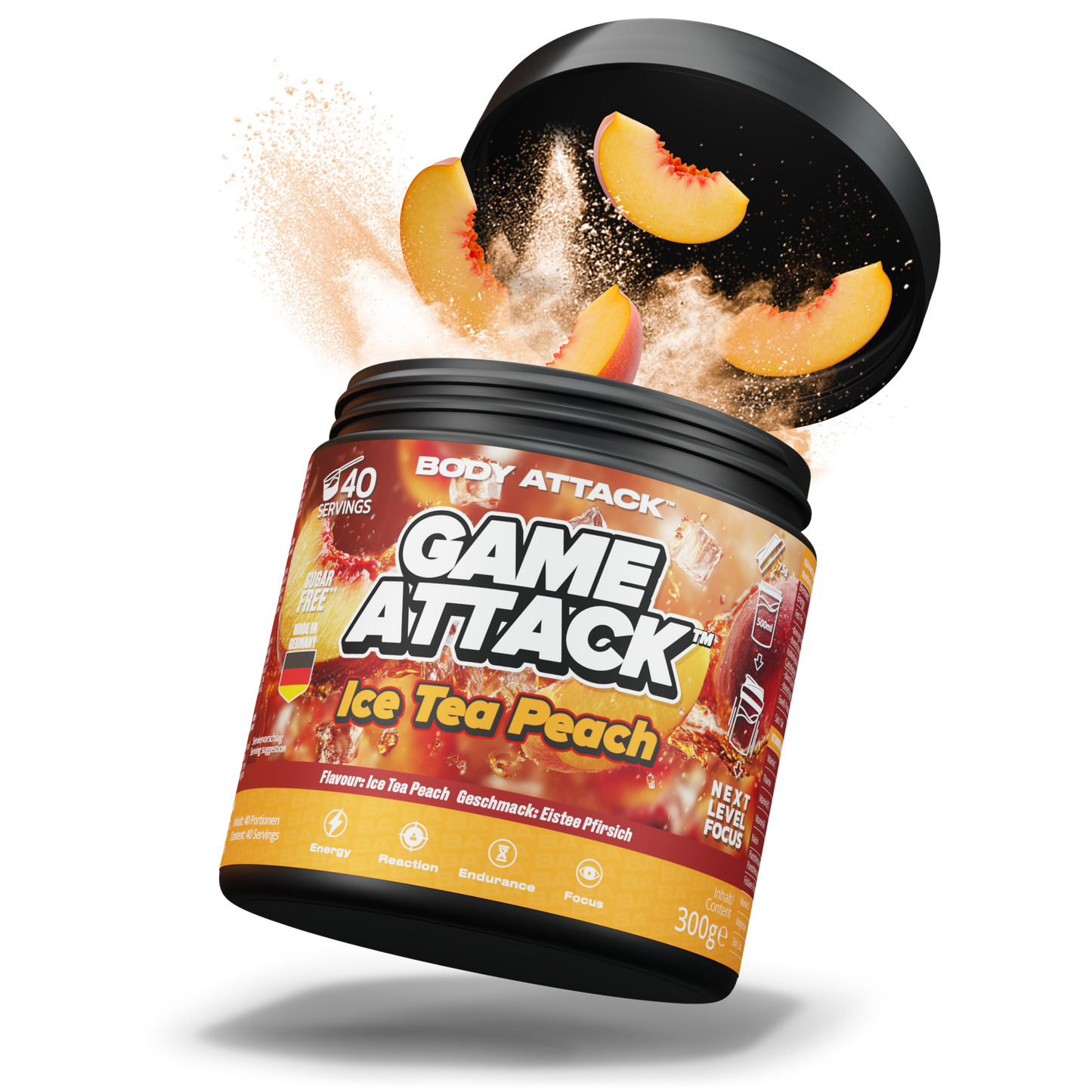 Game Attack Gaming Booster - Ice Tea Peach
