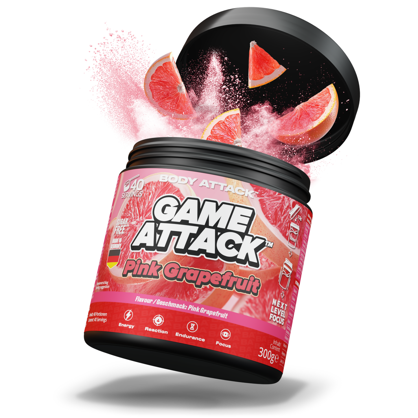 Game Attack Gaming Booster - Pink Grapefruit