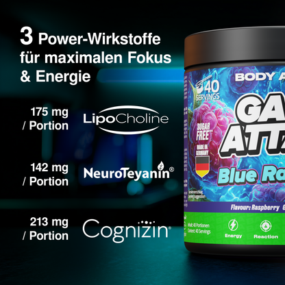 Game Attack Gaming Booster - Blue Raspberry