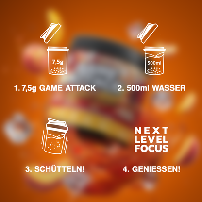 Game Attack Gaming Booster - Ice Tea Peach